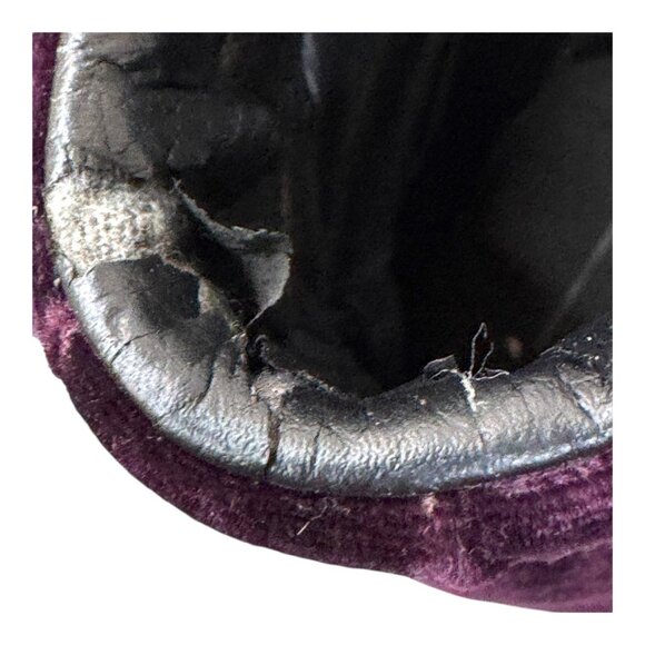 Vans Mens Purple Velvet High-Top Sneakers Skater Skateboard Y2K Sz 13 Black READ - Picture 16 of 16